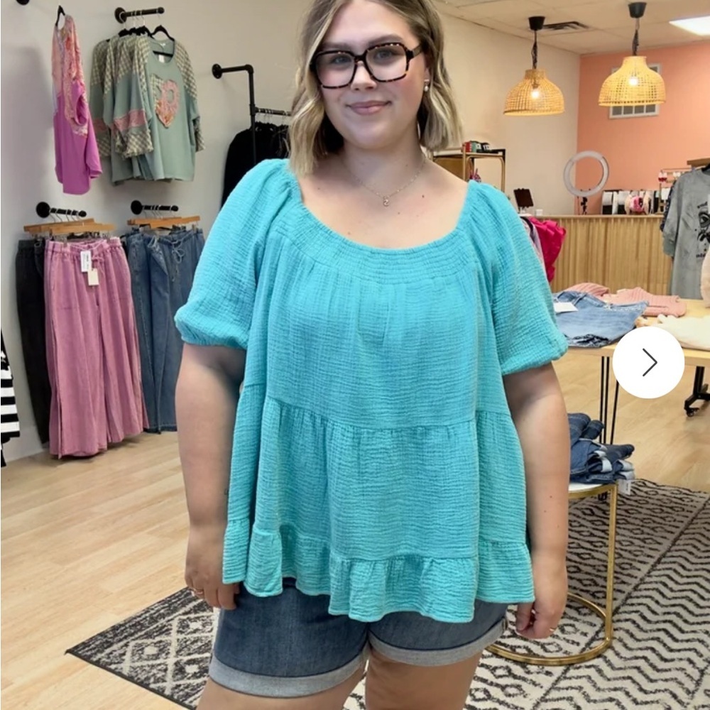 Turquoise Women's Top